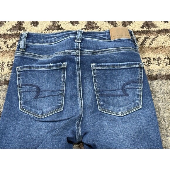 American Eagle juniors women’s super stretch  high-rise jegging Jeans size 0 - Picture 4 of 4